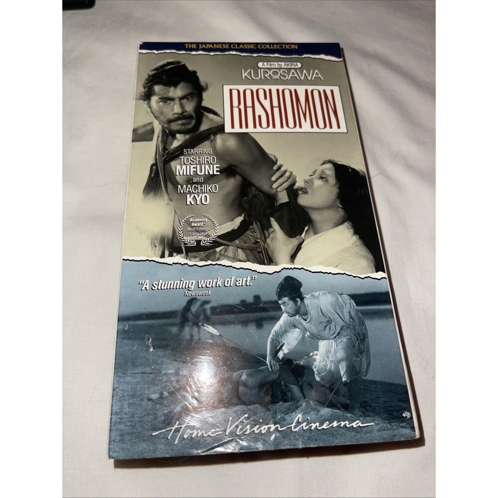 Rashomon (VHS, 1994) Akira Kurosawa Toshiro Mifune Home Vision Cinema Film